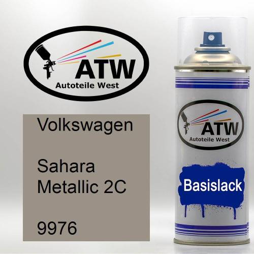 Volkswagen, Sahara Metallic 2C, 9976: 400ml Sprühdose, von ATW Autoteile West.